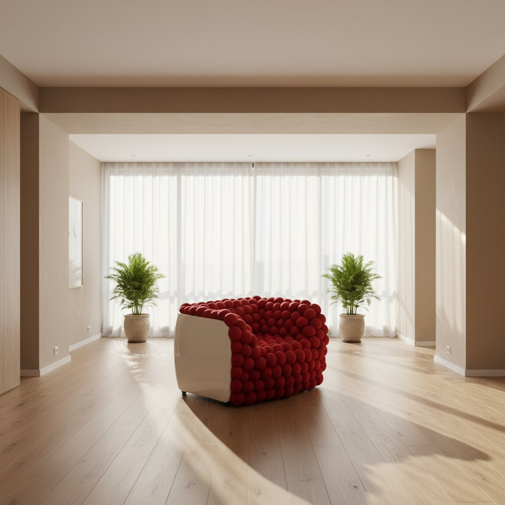 The Valentina Luxury Cotton Bubble Living Room Chair