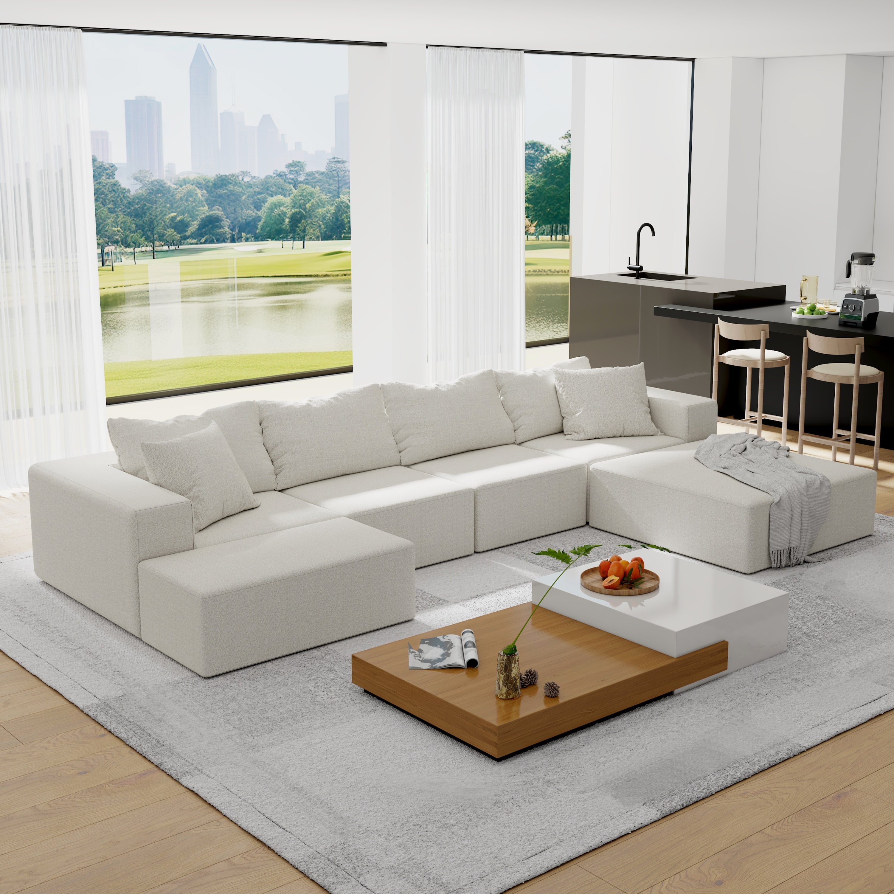 The Valentina Modern Sectional Sofa L-Shaped