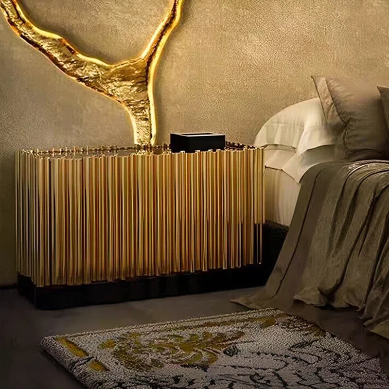 The Valentina Italian Post-Modern Stainless Steel Table Light