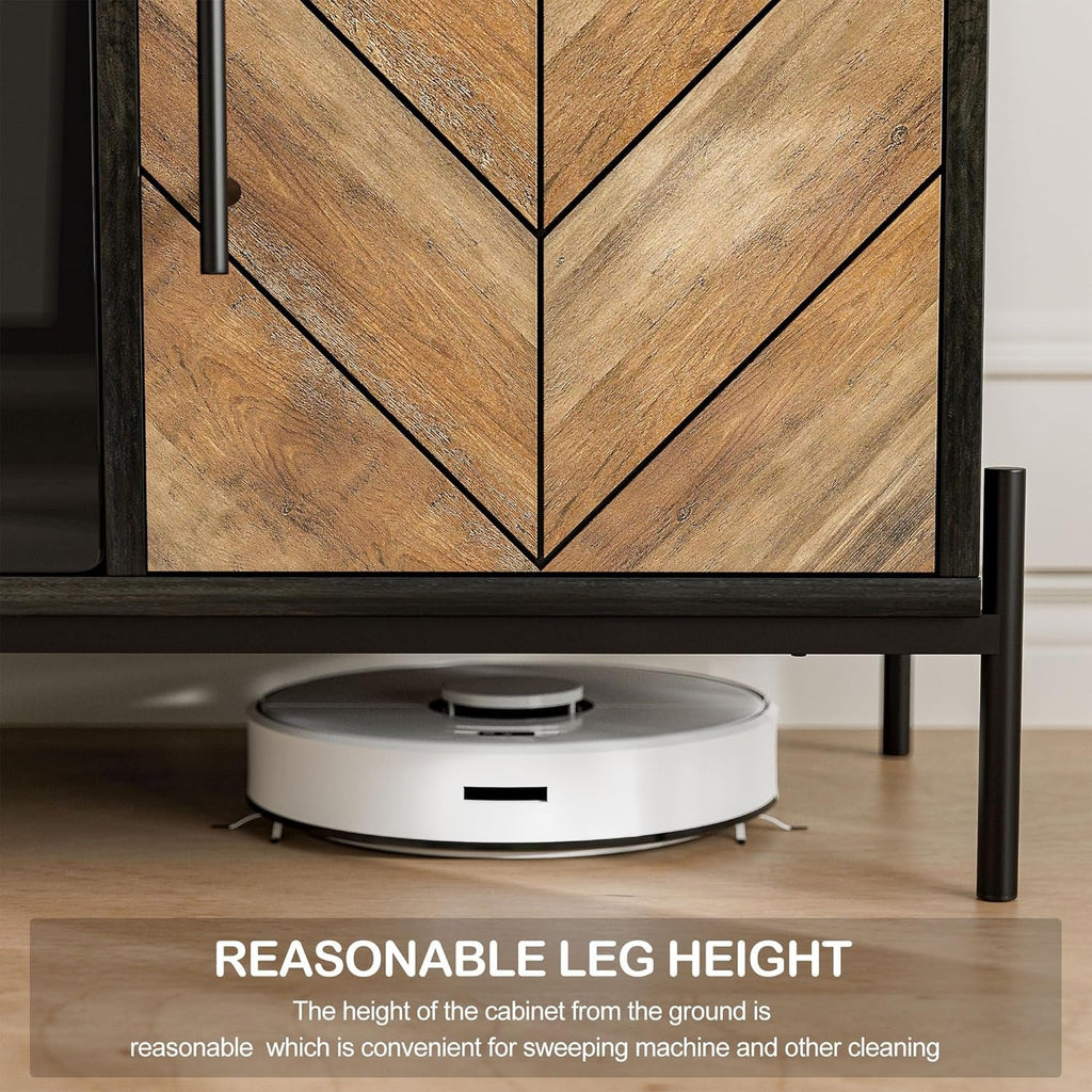 The Roe Electric Fireplace Heater/Entertainment Center