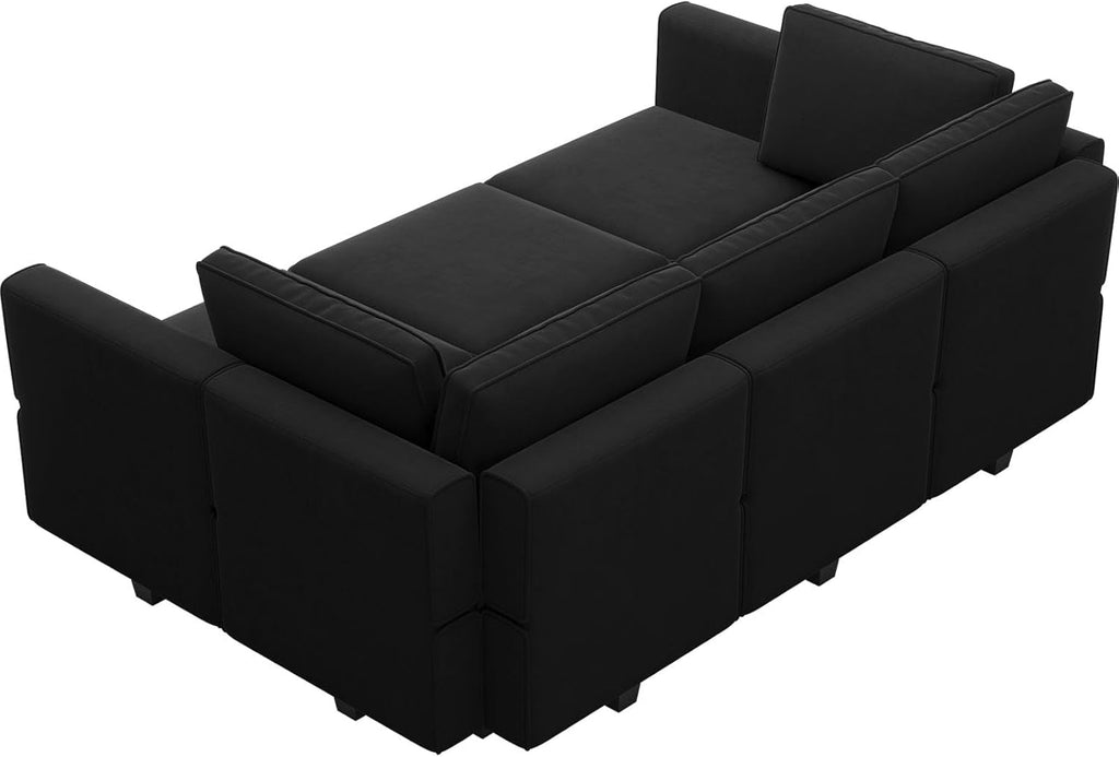 The Terrace Modular Sectional Sofa Velvet with Chaise