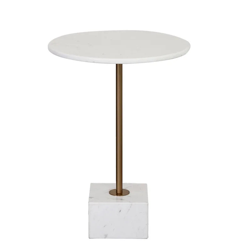 The Legacy Modern Solid Stone Cube Base Table