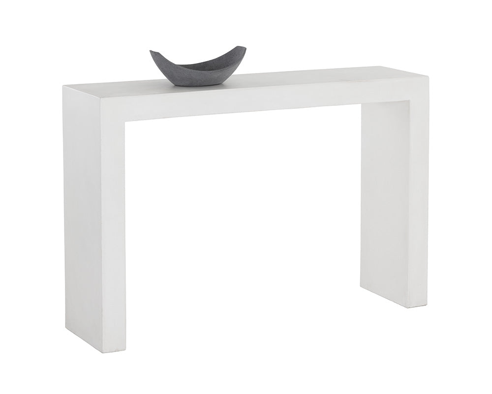 The Valentina Axle Console Table White