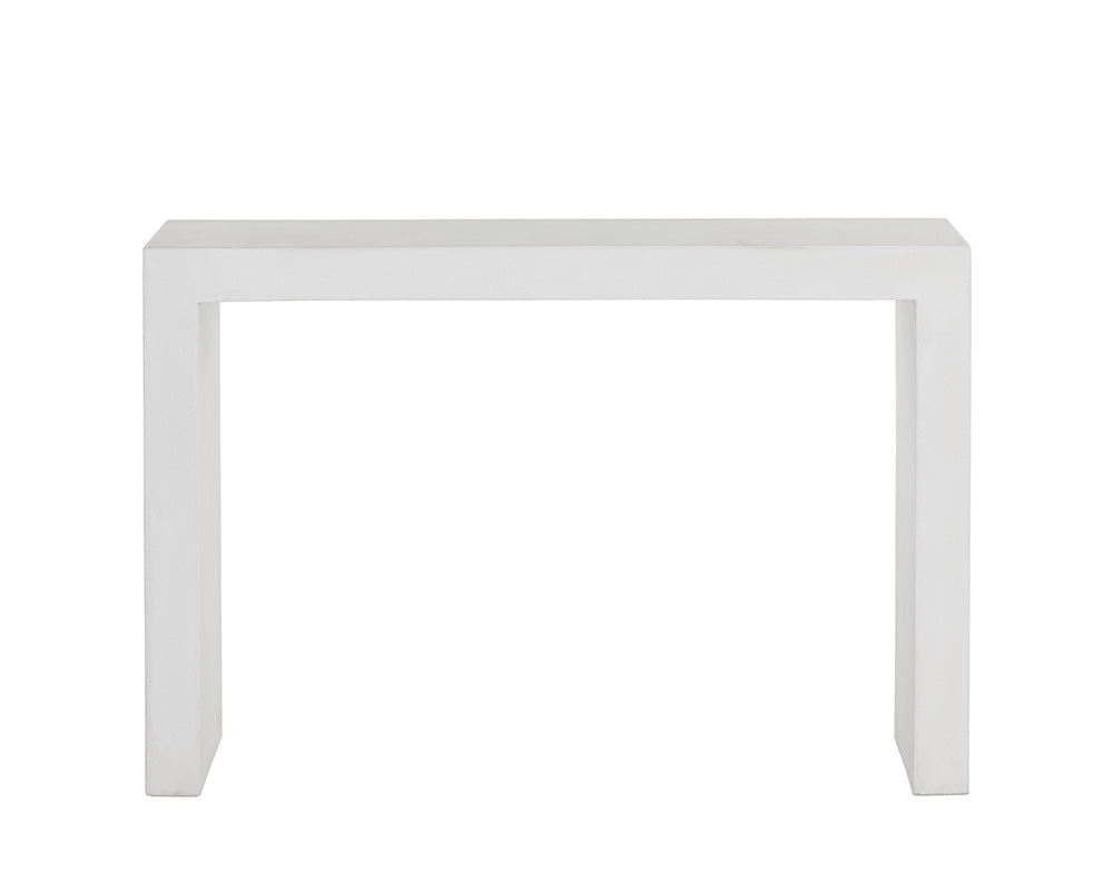 The Valentina Axle Console Table White
