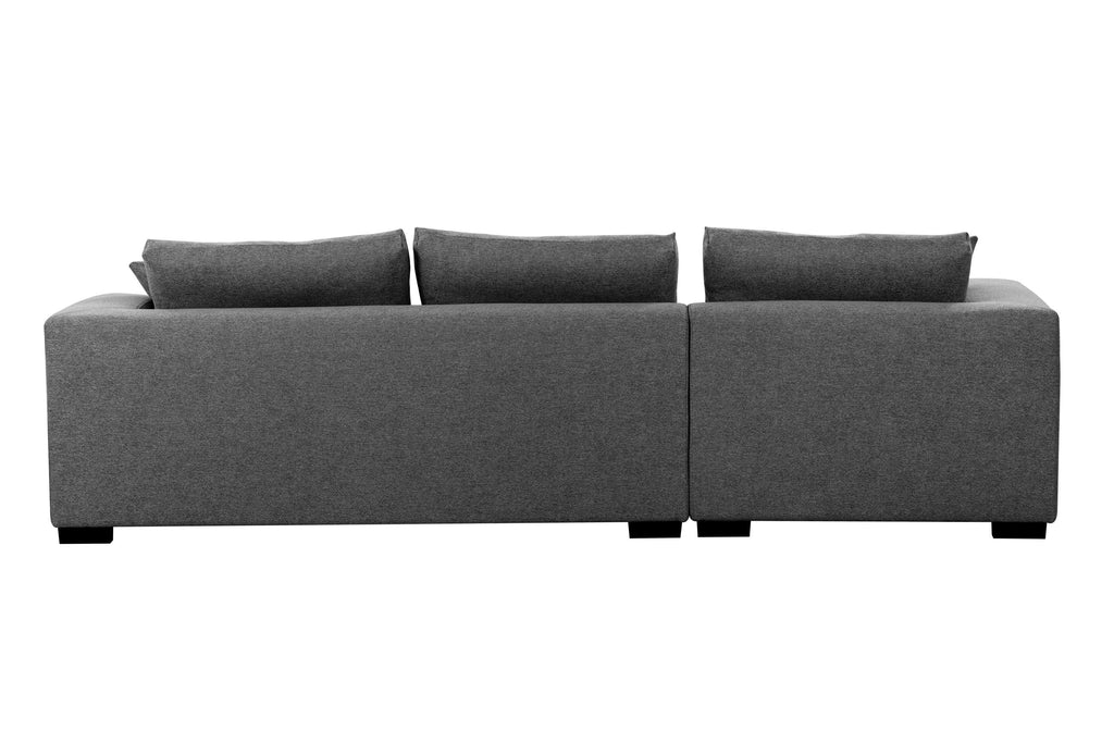 The Truitt Tufted Fabric 3-Seat L-Shape Sectional Sofa Set