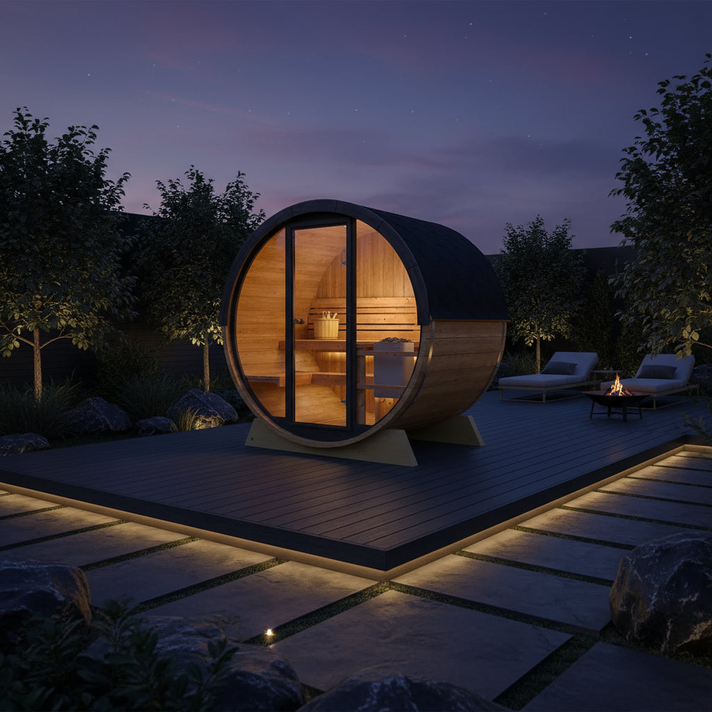 The Stella Nordic European Barrel Sauna