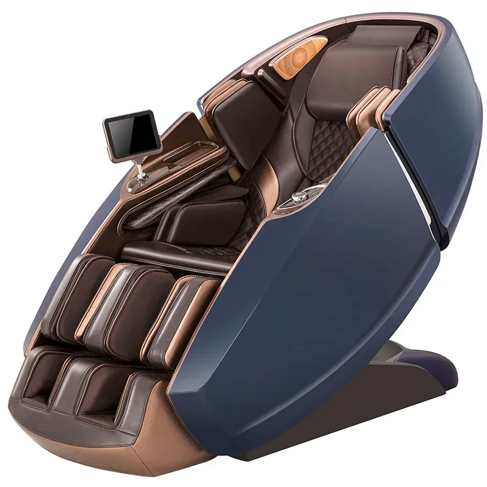 The Linx Genuine Leather Full Body Massage Chair Rolling 4D with Wireless Remote Control