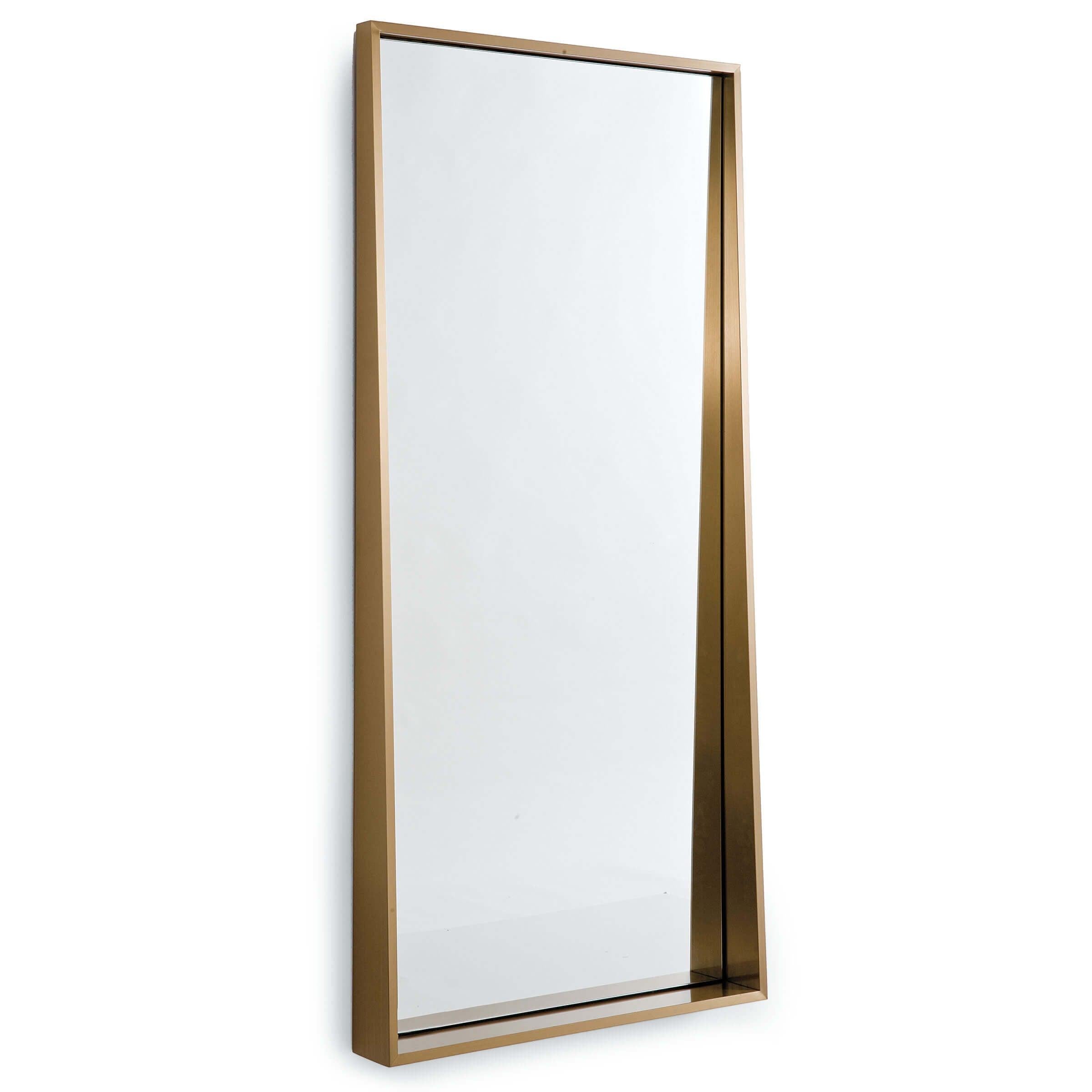 The Monarch Gunner Mirror (Natural Brass)