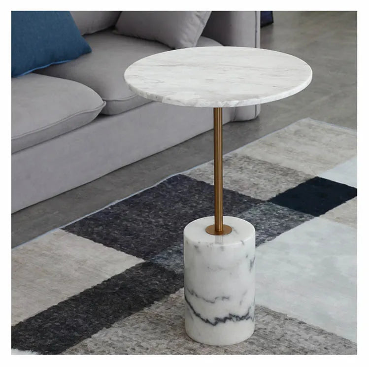 The Legacy Modern Solid Stone Cube Base Table