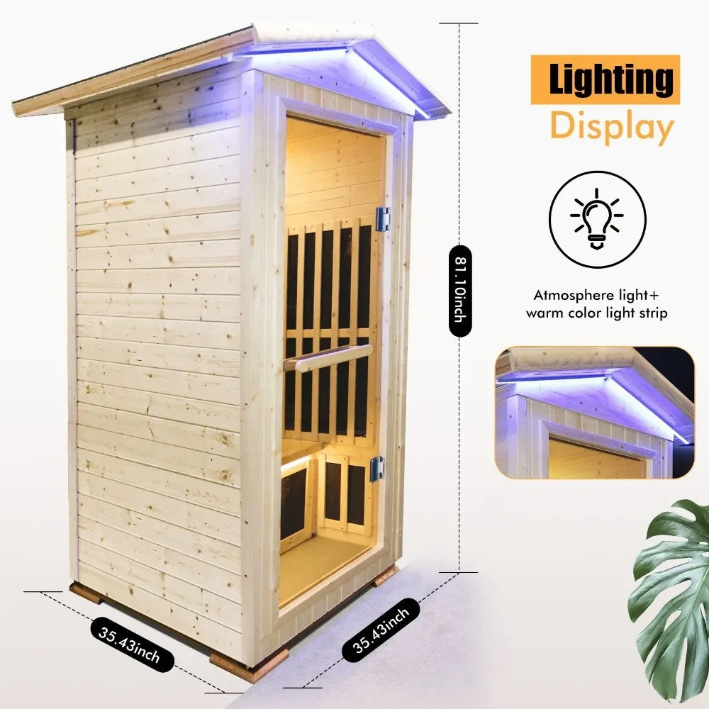 The Star Single Person Outdoor Infrared Sauna