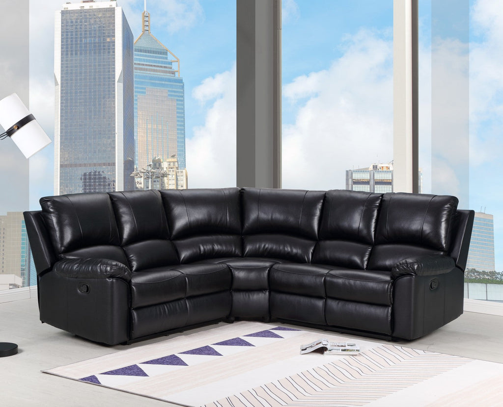 Vivi Modern Black Power Reclining Sectional
