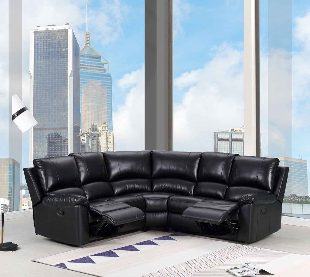 Vivi Modern Black Power Reclining Sectional