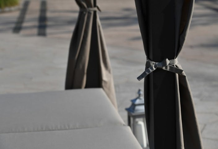 The Paradise Gray Outdoor Steel Metal Canopy