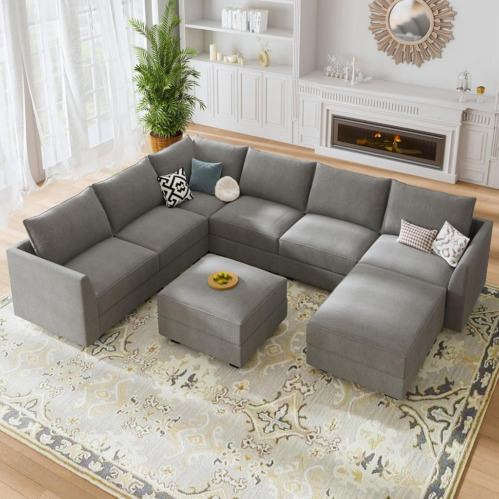 The Evoque Modular U-Shaped Sectional Sofa with Storage