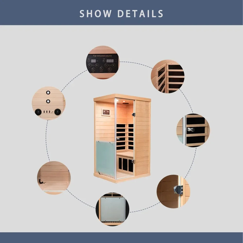 The Darla Deluxe Mini Indoor Sauna