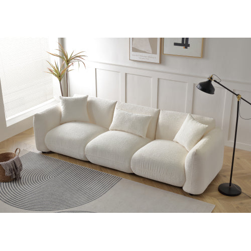The Lumo Living Room Mid Century Modern Couch 3-Seater Sofa