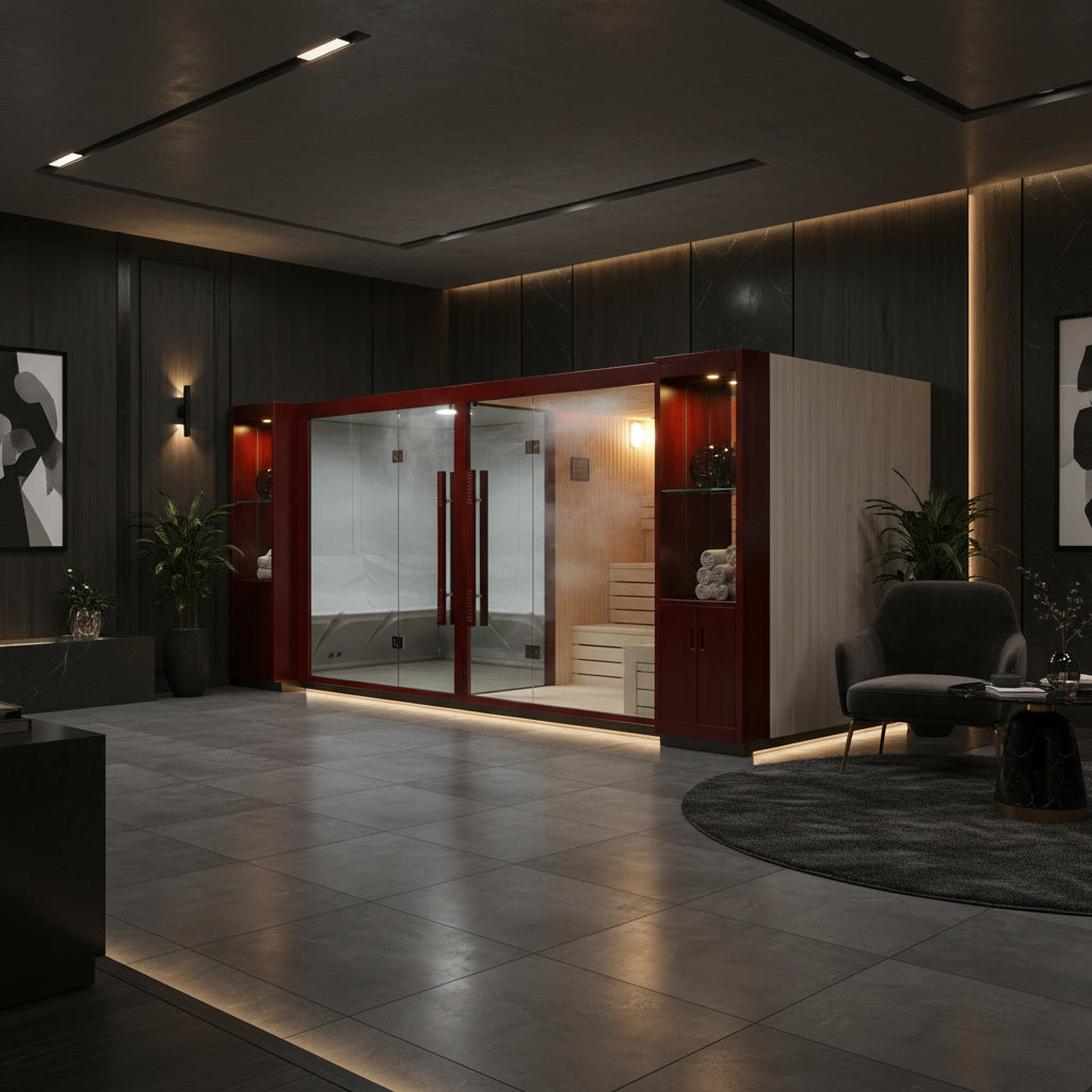 The Emperor Combined Stream and Sauna Room