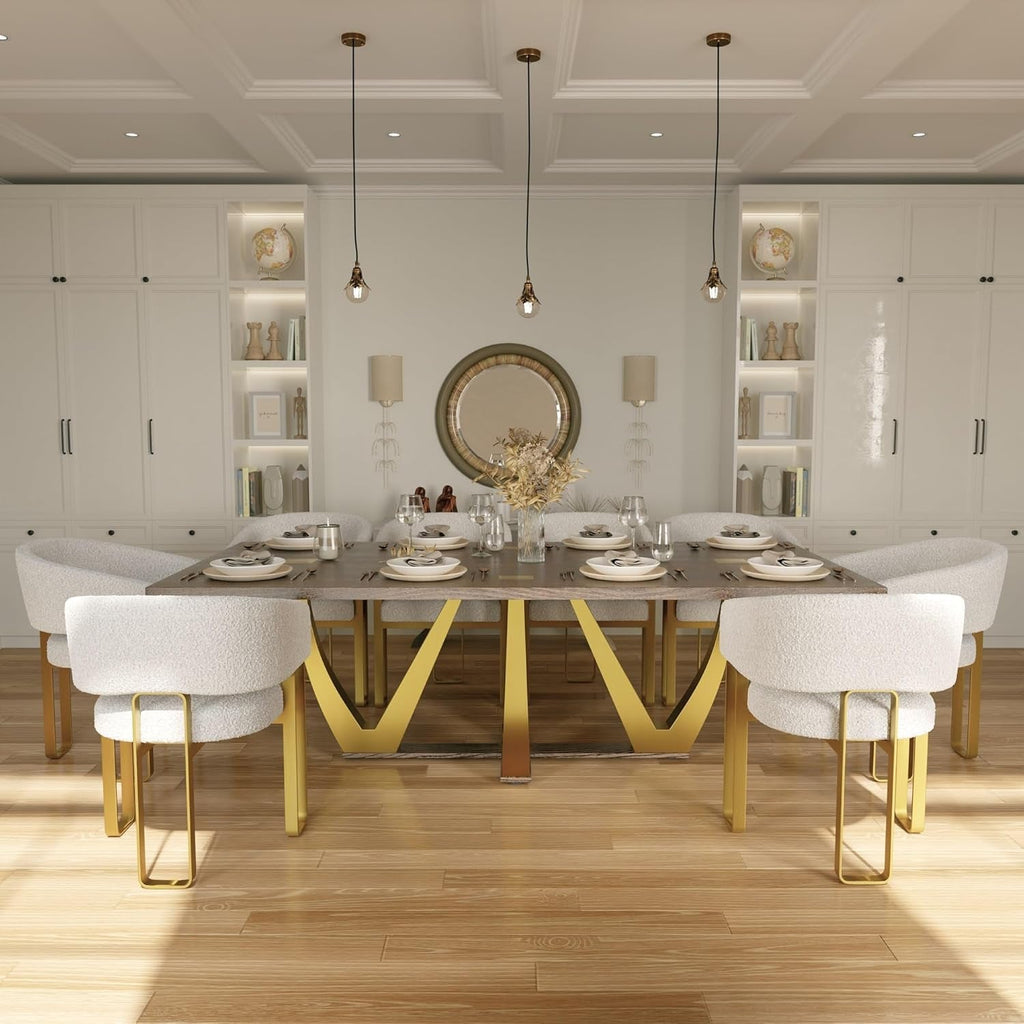 The Emperor Modern Wood Dining Table