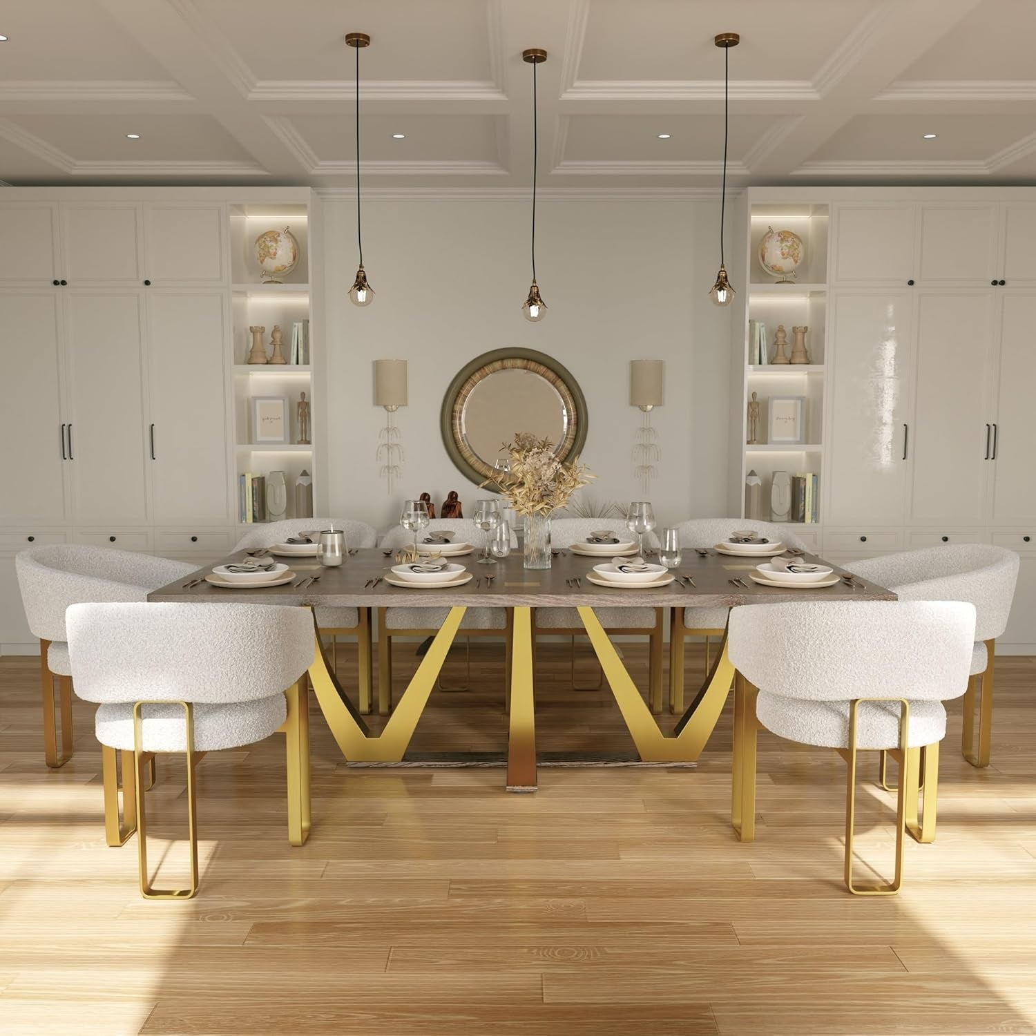 The Emperor Modern Wood Dining Table