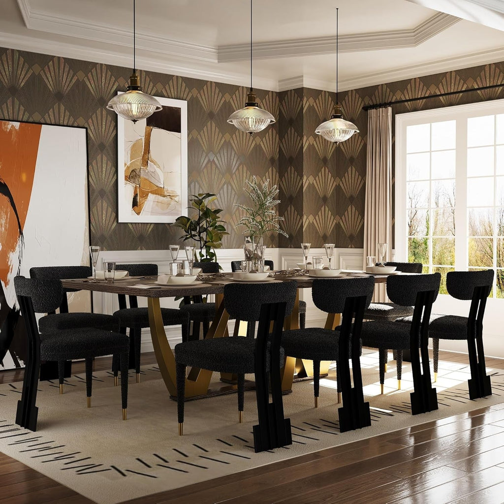 The Emperor Modern Wood Dining Table