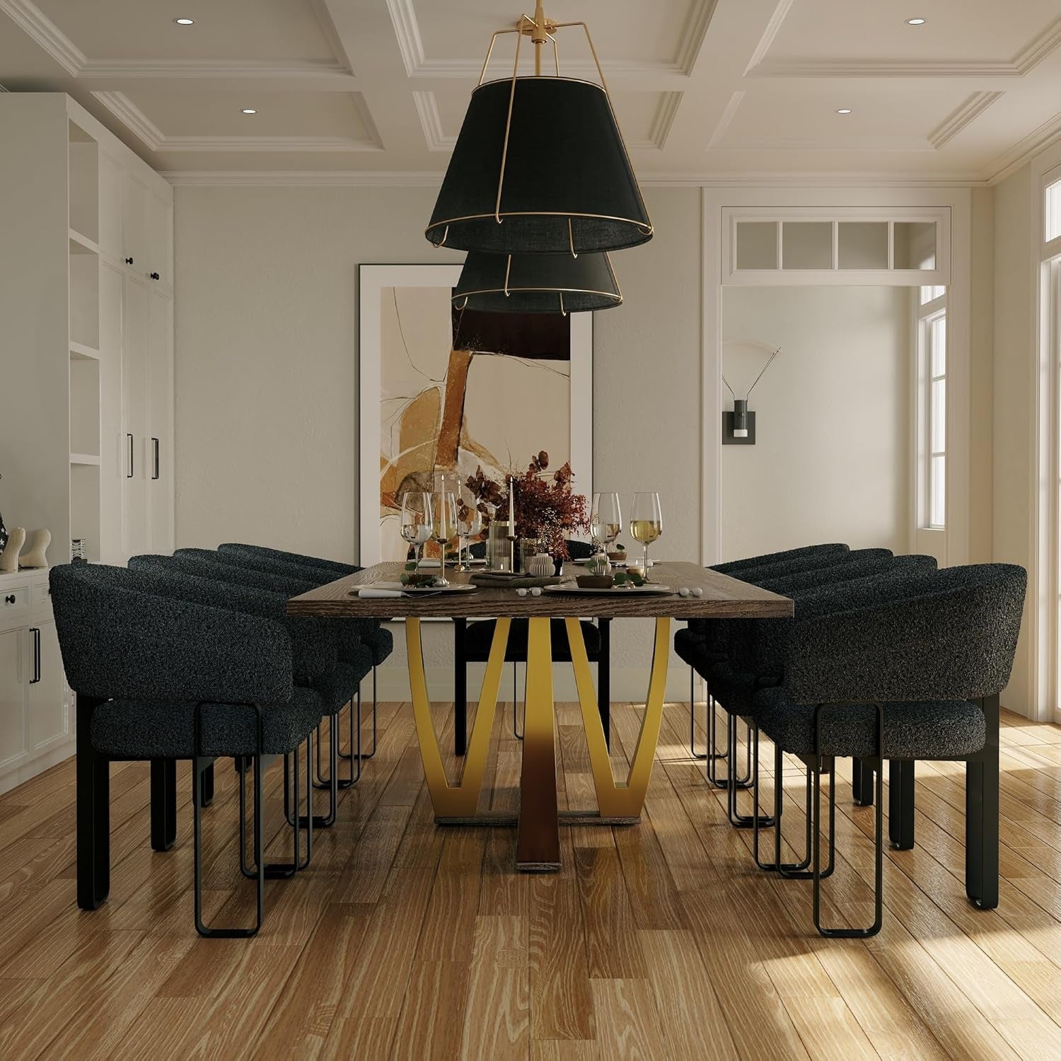 The Emperor Modern Wood Dining Table