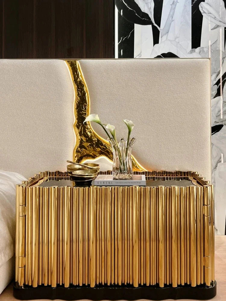 The Valentina Italian Post-Modern Stainless Steel Table Light