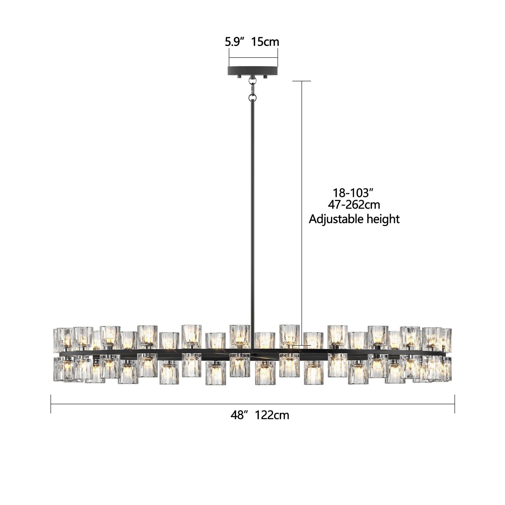 Luxury Chandeliers Crystal Living Room Decorative Lights