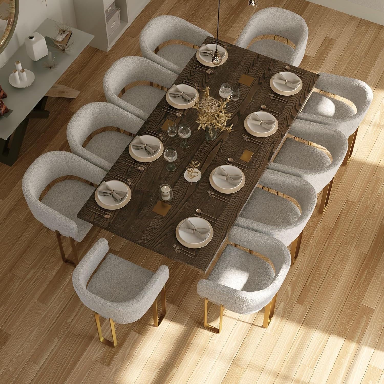 The Emperor Modern Wood Dining Table