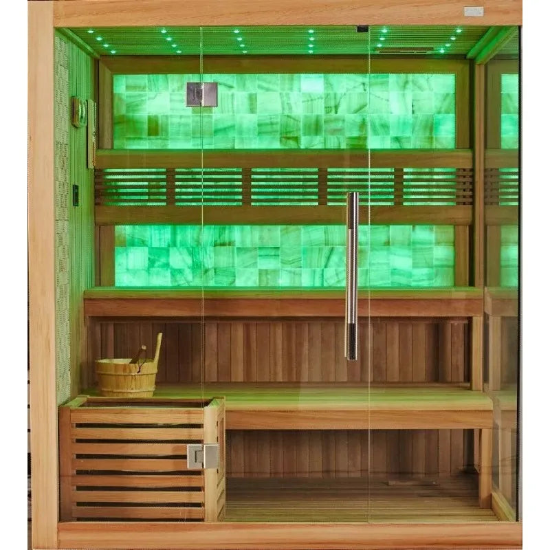 The Savoy Emerald Glow Himalayan Salt Sauna Chromotherapy Wellness