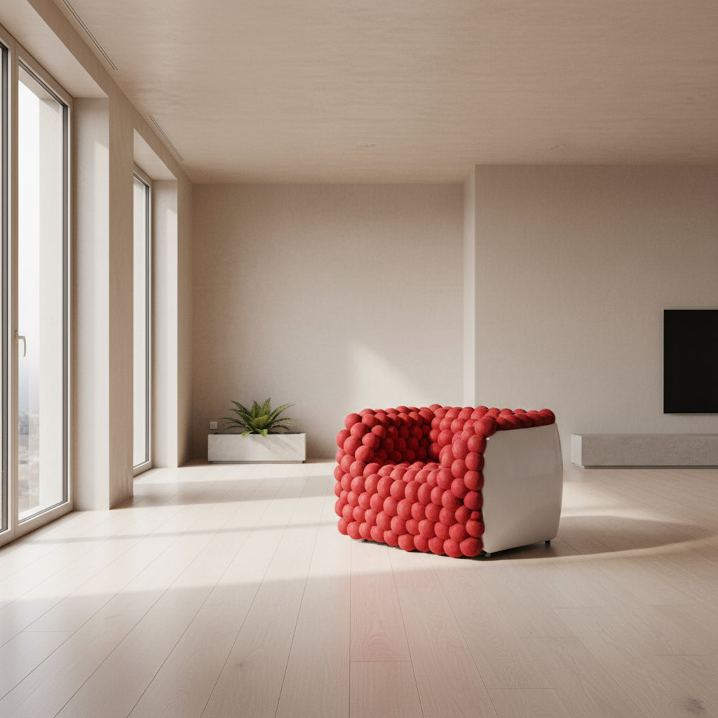 The Valentina Luxury Cotton Bubble Living Room Chair