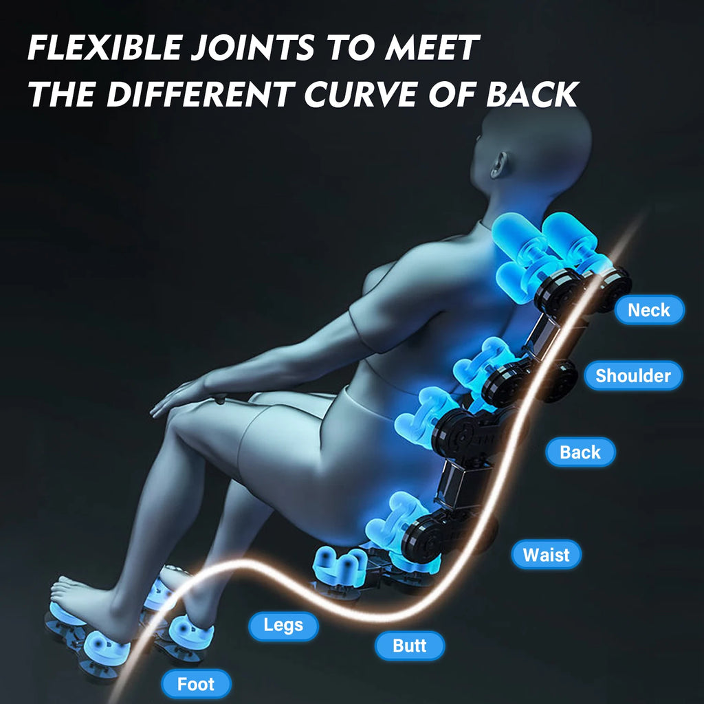 The Windsor 4D Zero Gravity Automatic Heating Bluetooth Reclining Massage Chair