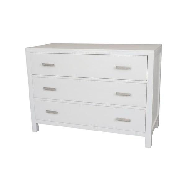 Catalina Crossed White Chest Of Drawers