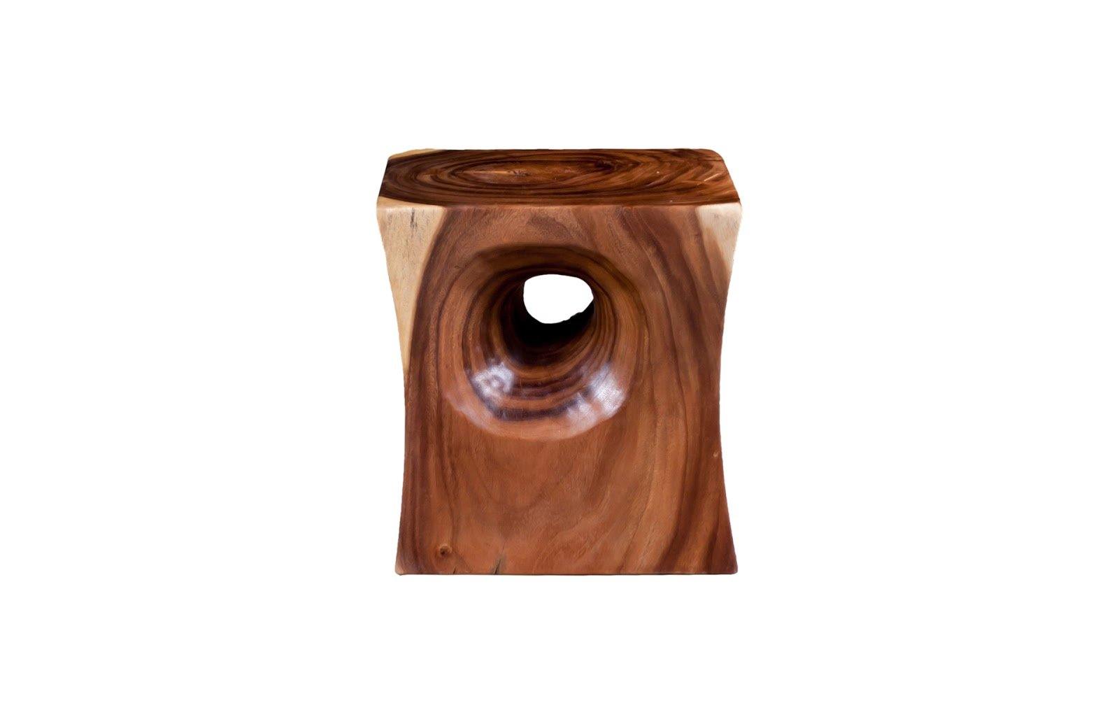 Peek a Boo Side Table Chamcha Wood