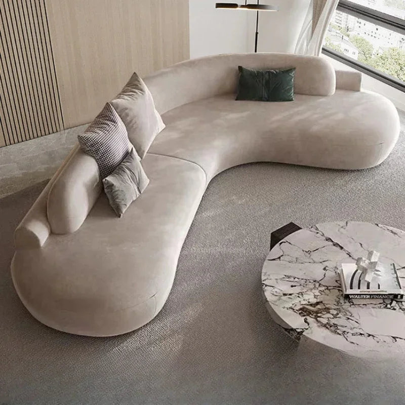 The Horizon Curved Luxury Living Room Lazy Sofa