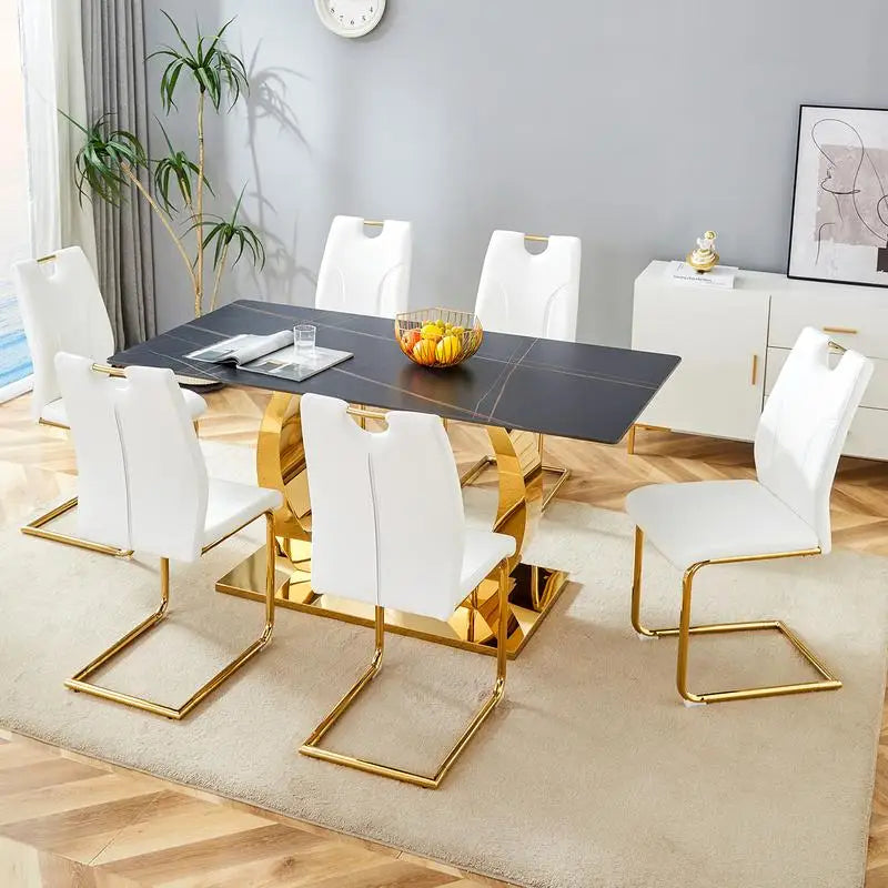 The Regal Luxe Sintered Stone Dining Table Set