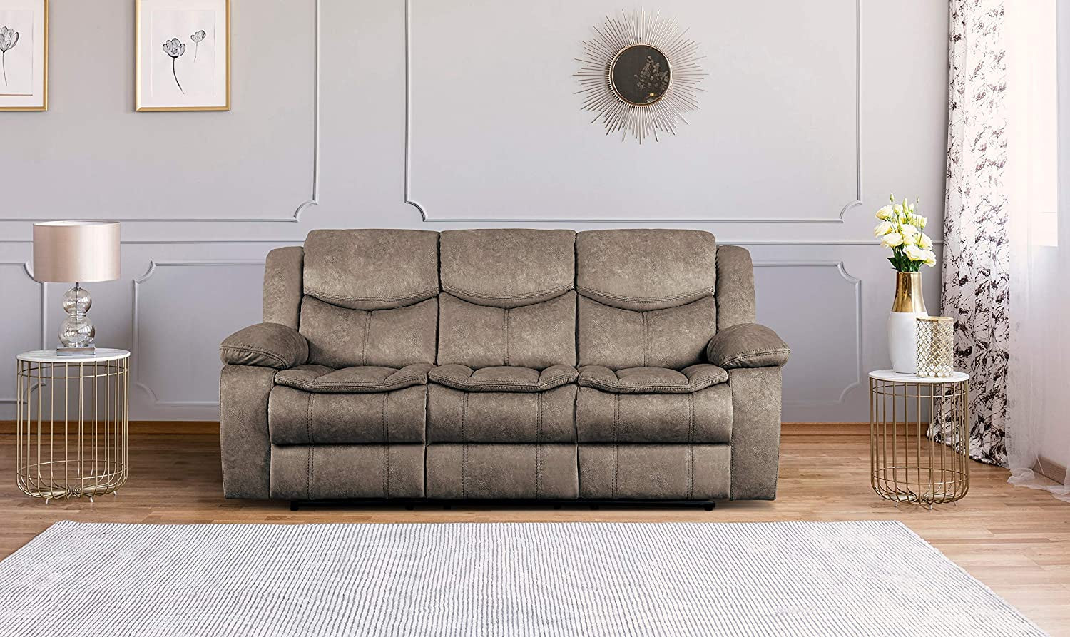 Versailles Lounge Manual Double Reclining Sofa