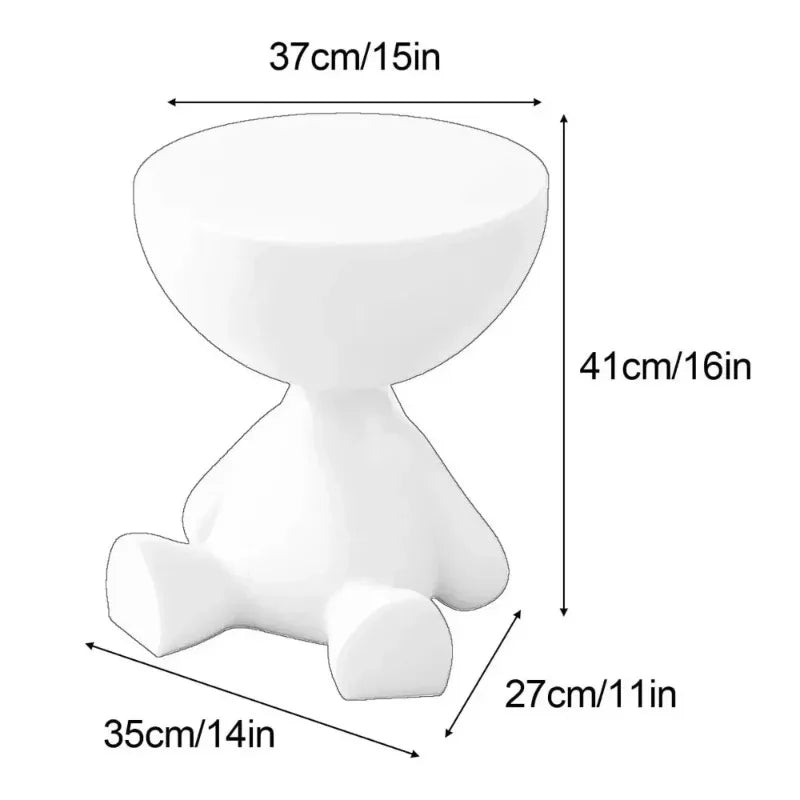 The Empire Cream Coffee Side Round Table