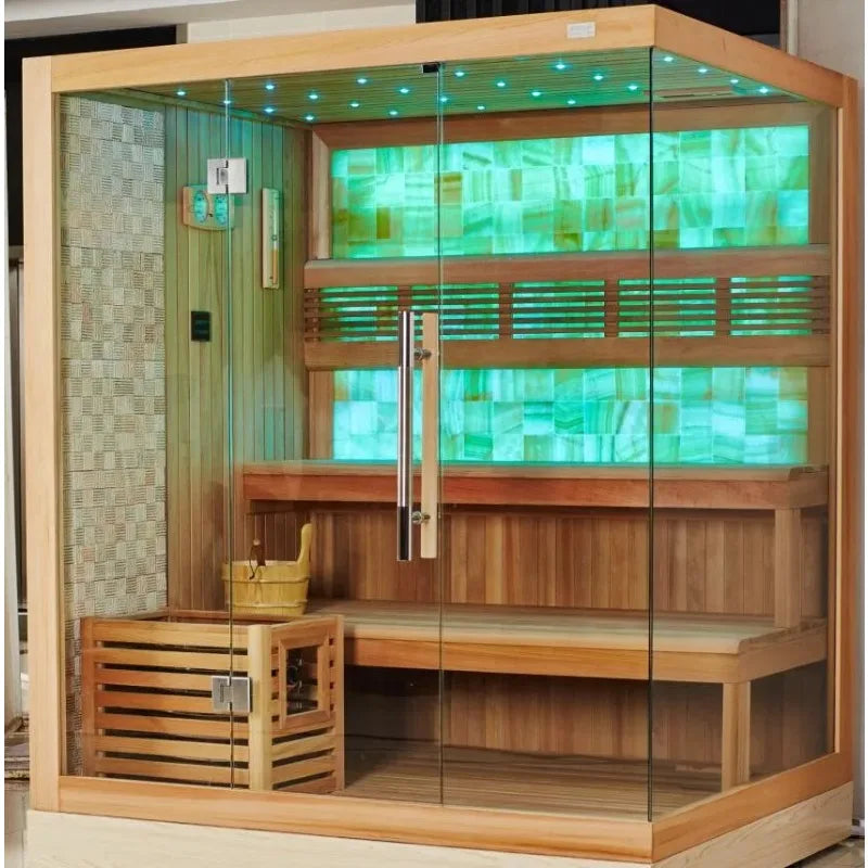 The Savoy Emerald Glow Himalayan Salt Sauna Chromotherapy Wellness