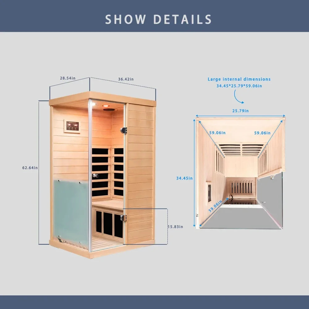 The Darla Deluxe Mini Indoor Sauna