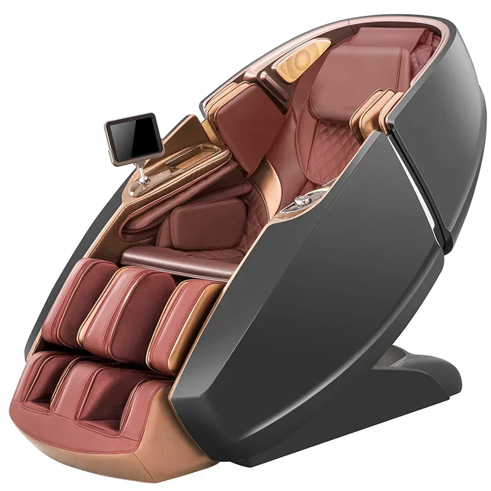 The Linx Genuine Leather Full Body Massage Chair Rolling 4D with Wireless Remote Control