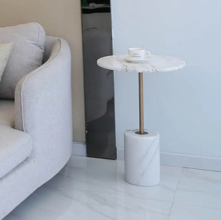 The Legacy Modern Solid Stone Cube Base Table