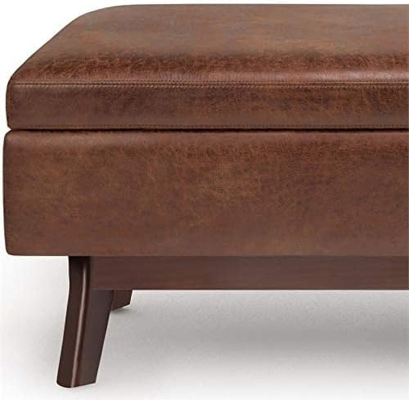 The Paradise Mid Century Modern Coffee Table with Storage Ottoman