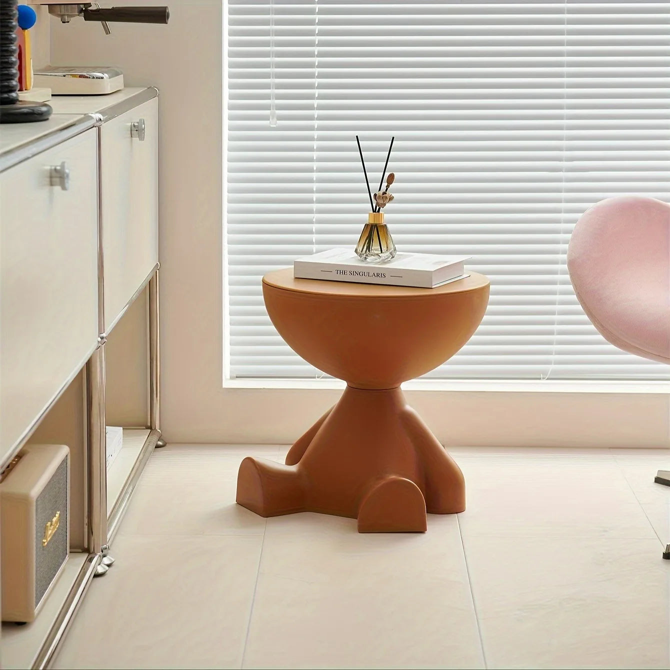 The Empire Cream Coffee Side Round Table