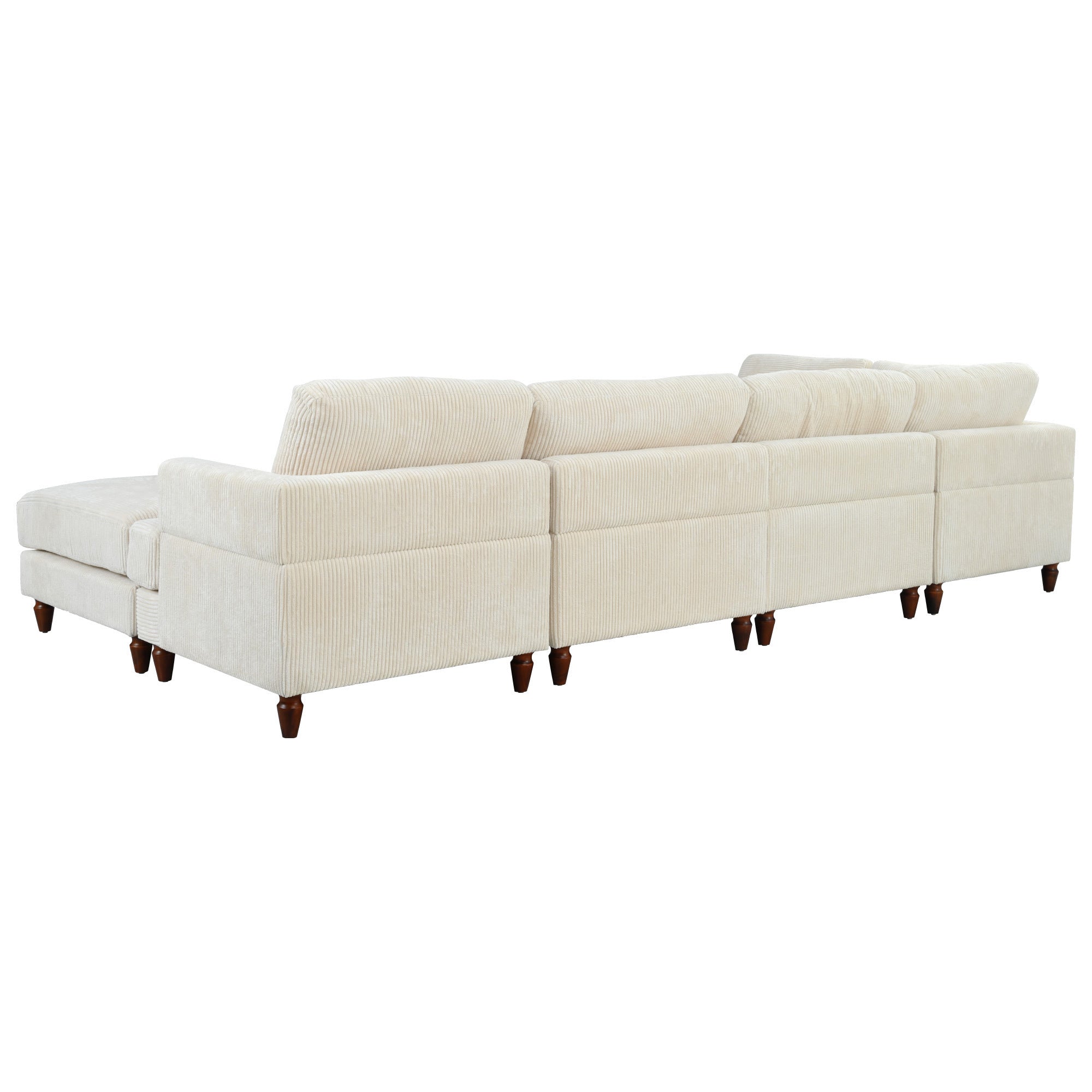 The Valentina Modular L-Shaped Sectional Sofa with Ottoman