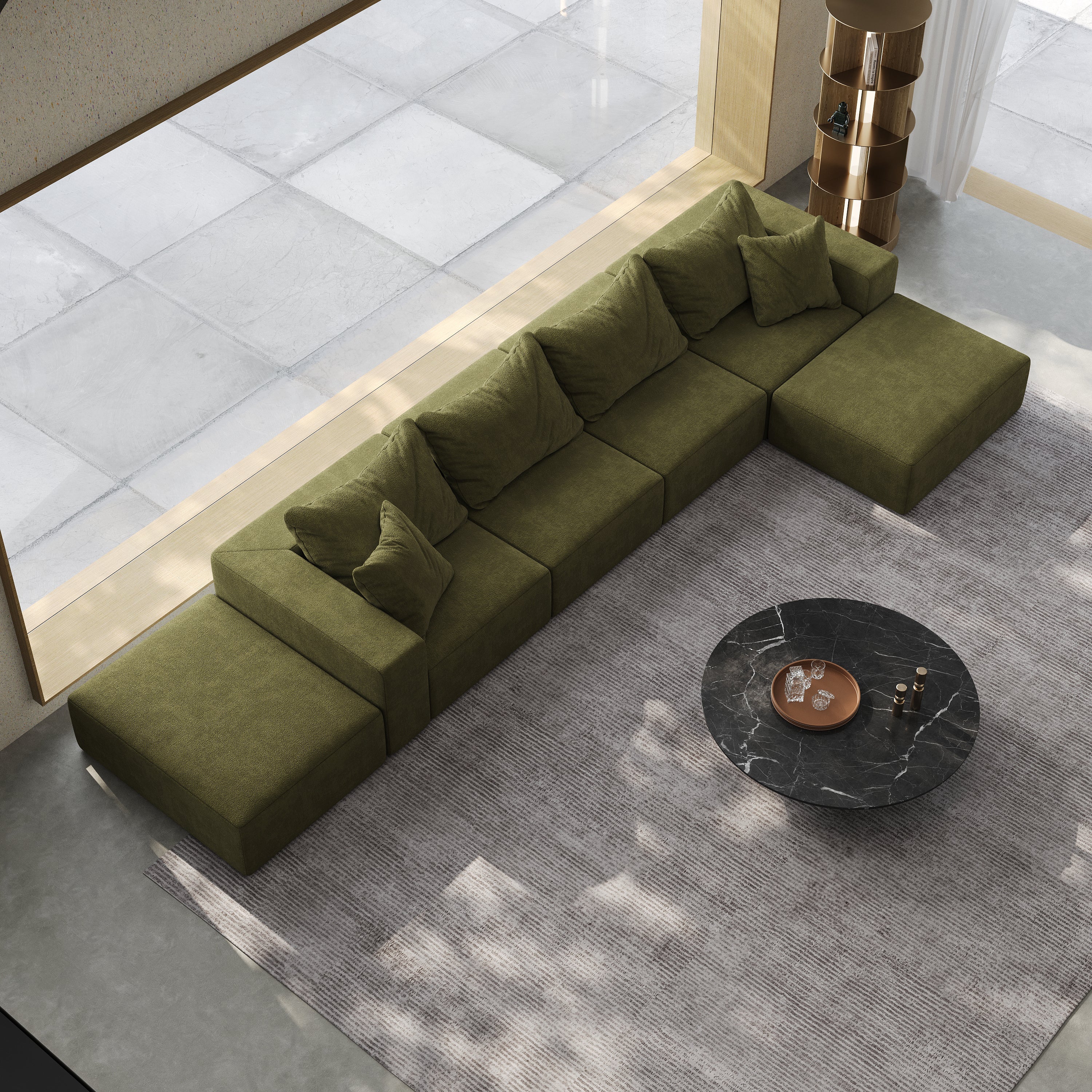 The Savoy Oversized Modern Sectional Sofa