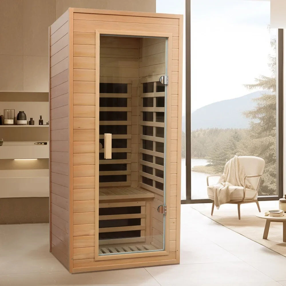 The Truitt Infrared Roof Embedded Indoor Sauna with Control Panel