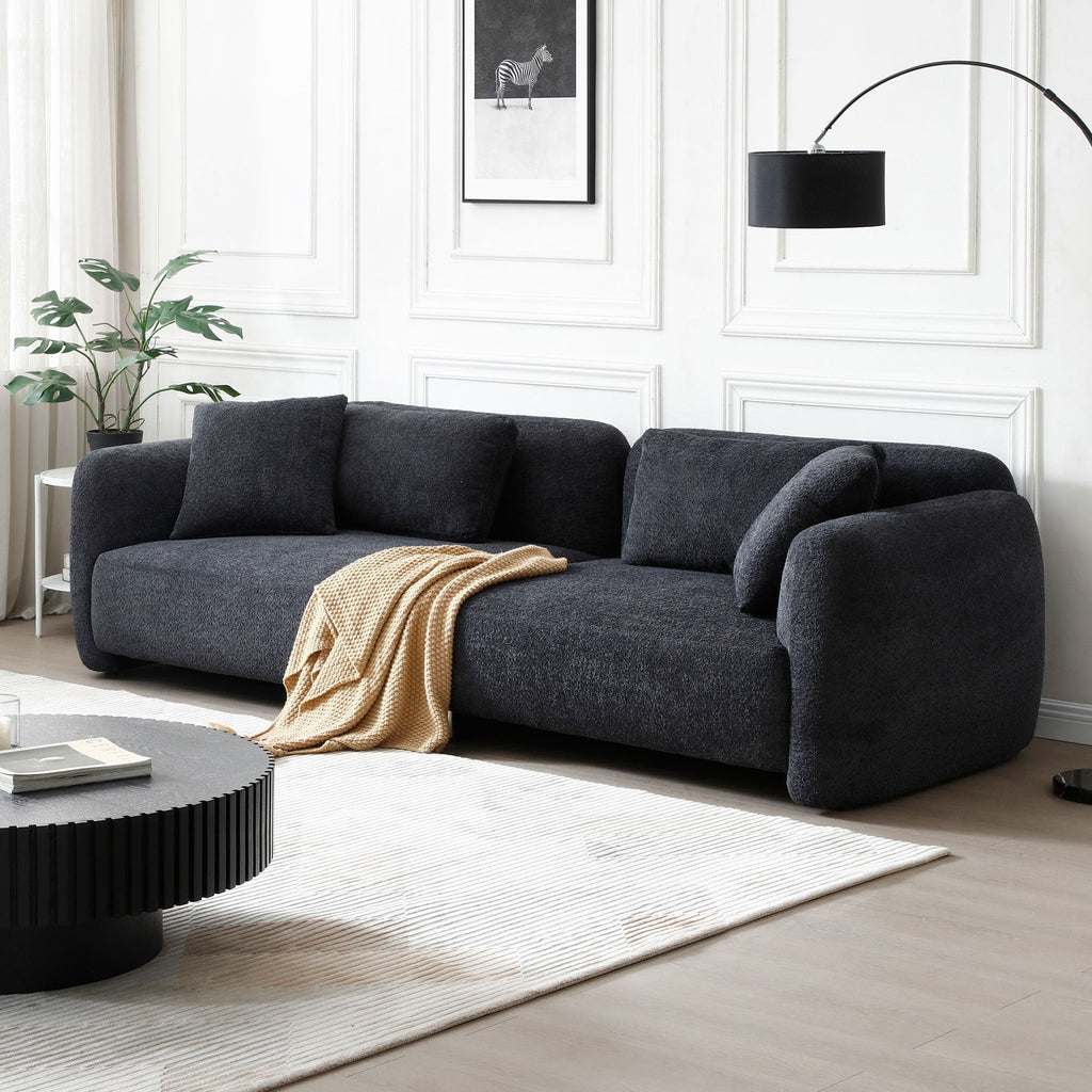 The Windsor Modern Sofa Black