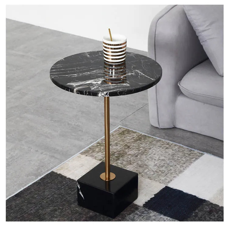 The Legacy Modern Solid Stone Cube Base Table