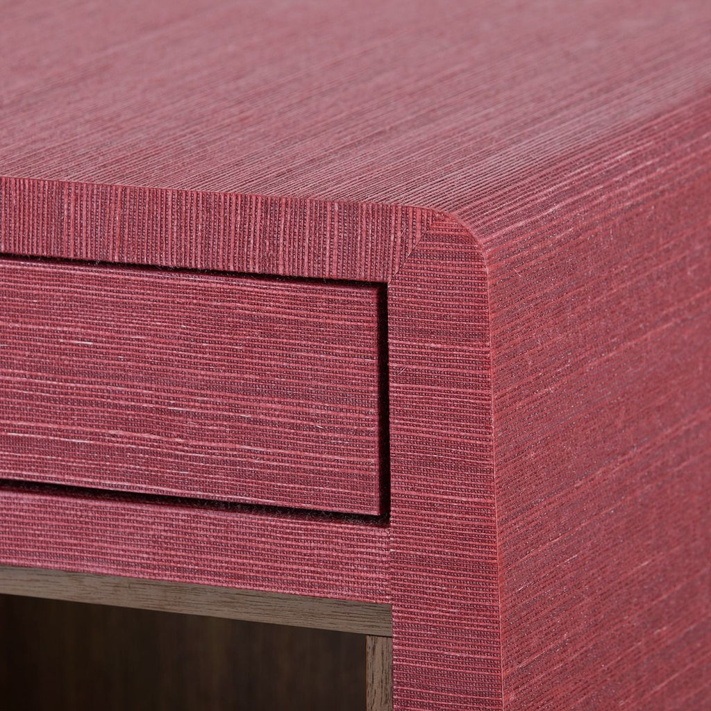 Red Ming 2-Drawer Side Table