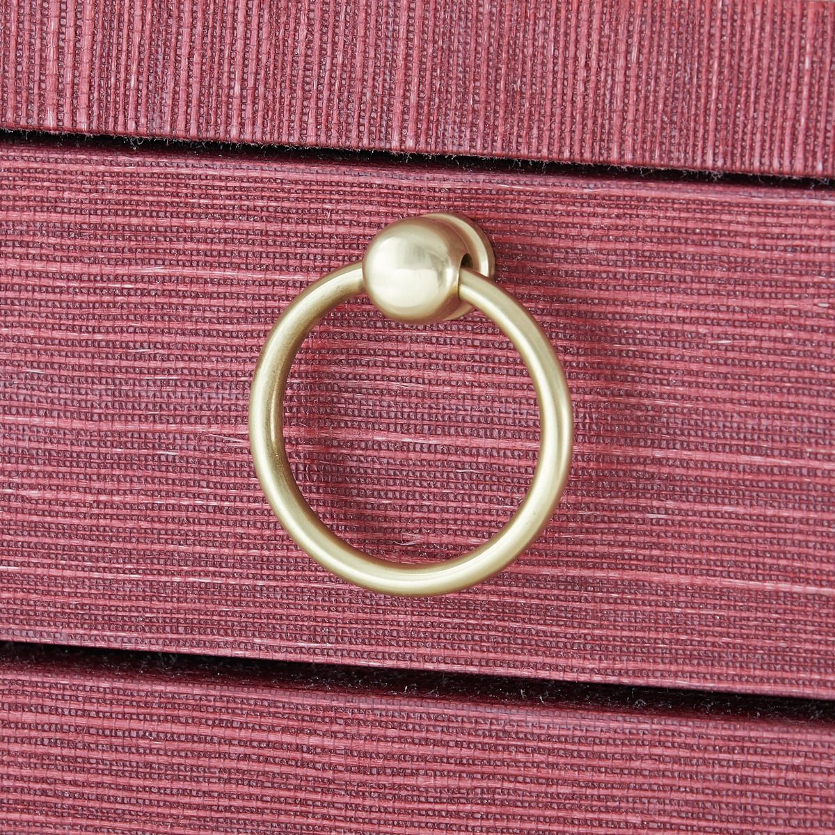 Red Ming 2-Drawer Side Table